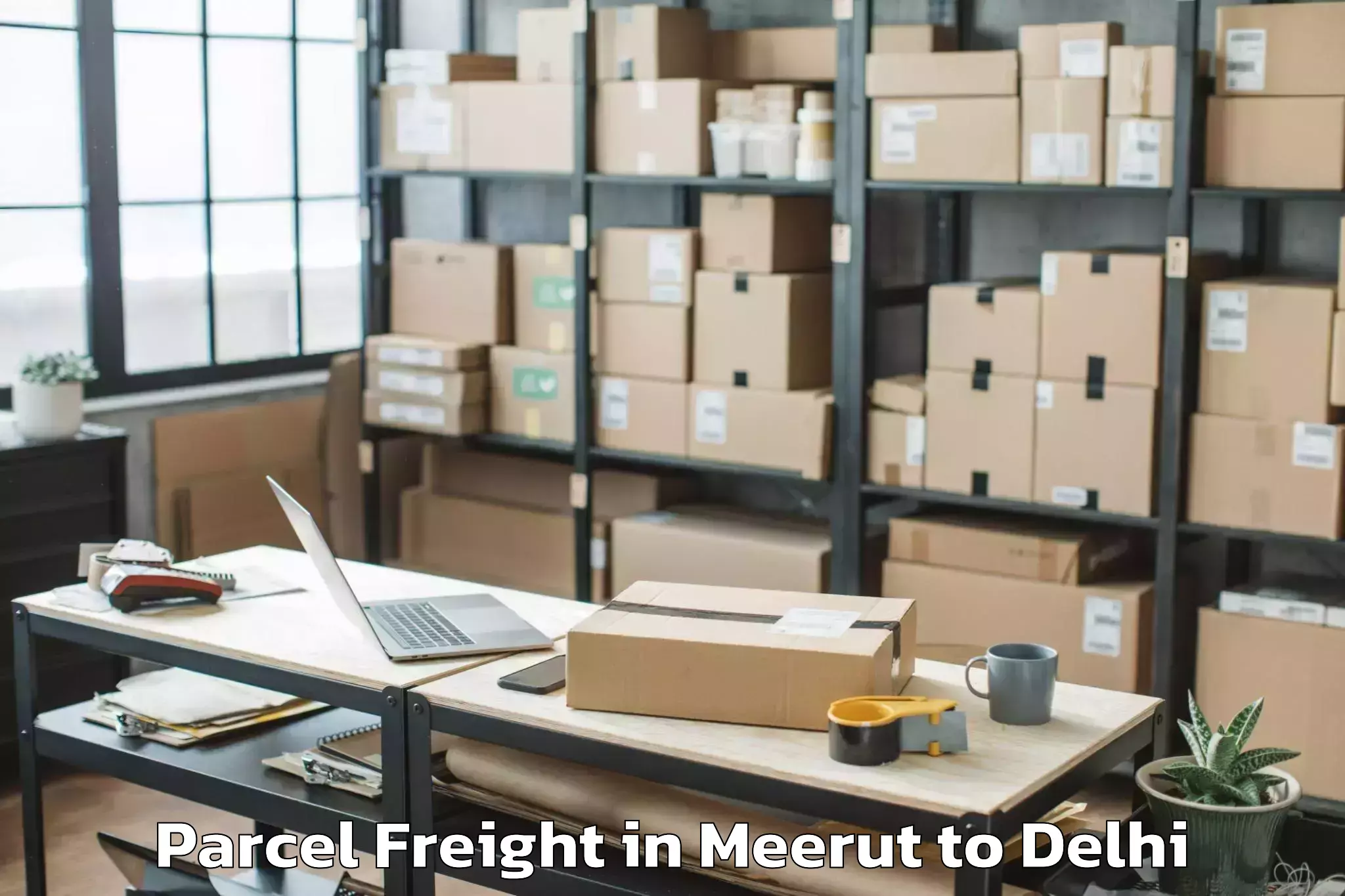 Efficient Meerut to Ashok Vihar Parcel Freight